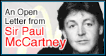 An Open Letter from Sir Paul McCartney
